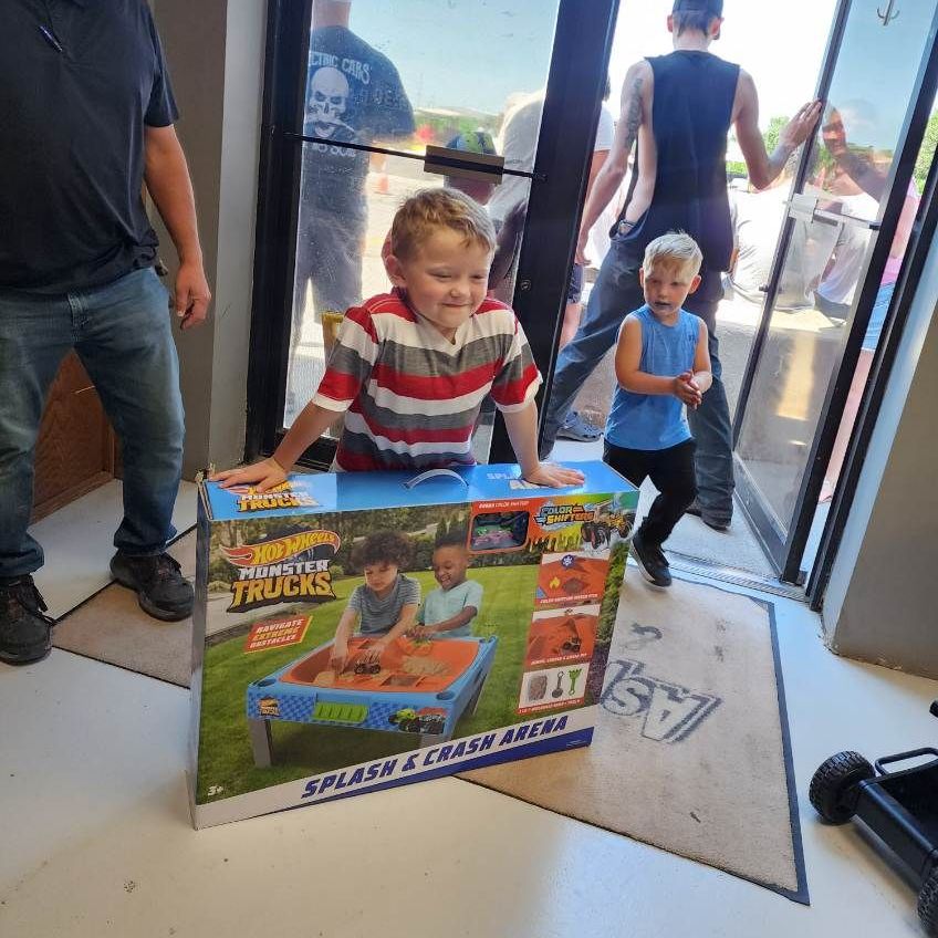 Power Wheels Demo Derby at Aspegren Repair in Sutton, NE