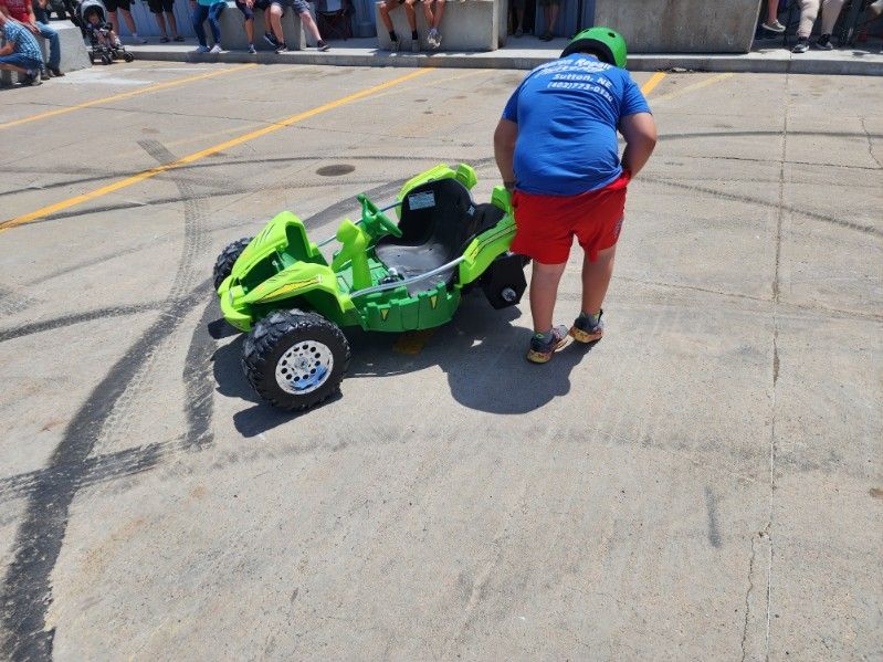 Power Wheels Demo Derby at Aspegren Repair in Sutton, NE