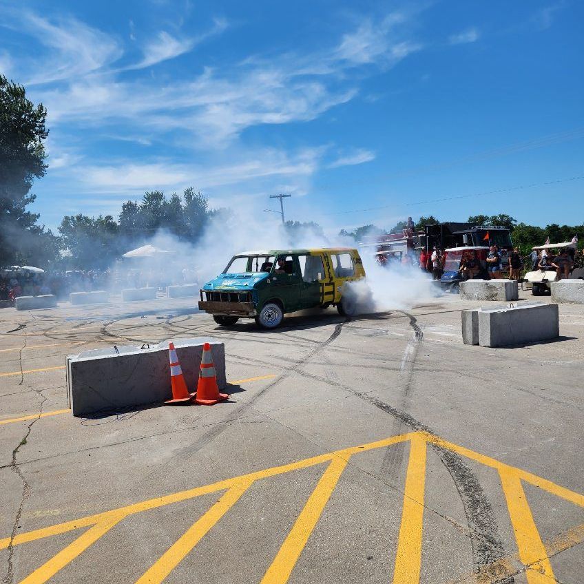 Annual Burnout Contest at Aspegren Repair in Sutton, NE