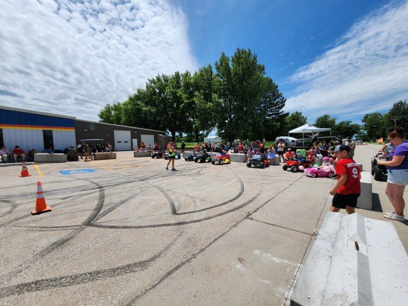Power Wheels Demo Derby at Aspegren Repair in Sutton, NE
