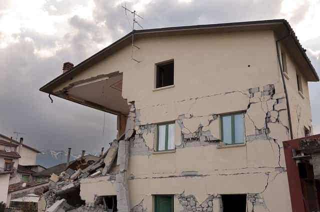 House Destroyed by Earthquake