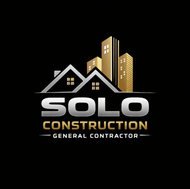 A logo for solo general construction residential commercial and industrial