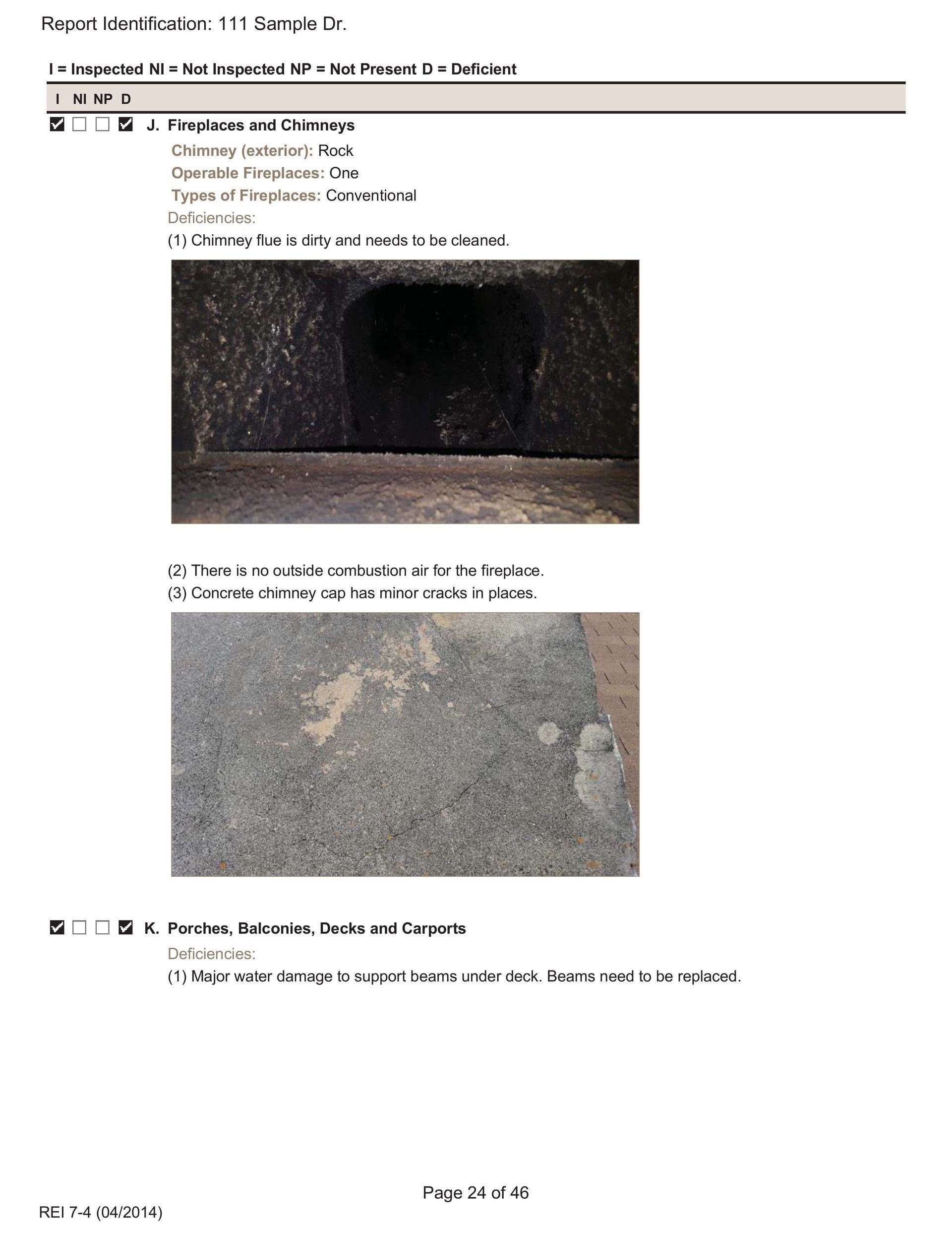 Two photos showing a dark, rectangular tunnel entrance and a close-up of a rough, grey concrete surface.