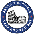 A logo for arena 's business park and storage