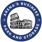 A logo for arena 's business park and storage