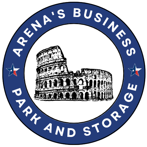 A logo for arena 's business park and storage
