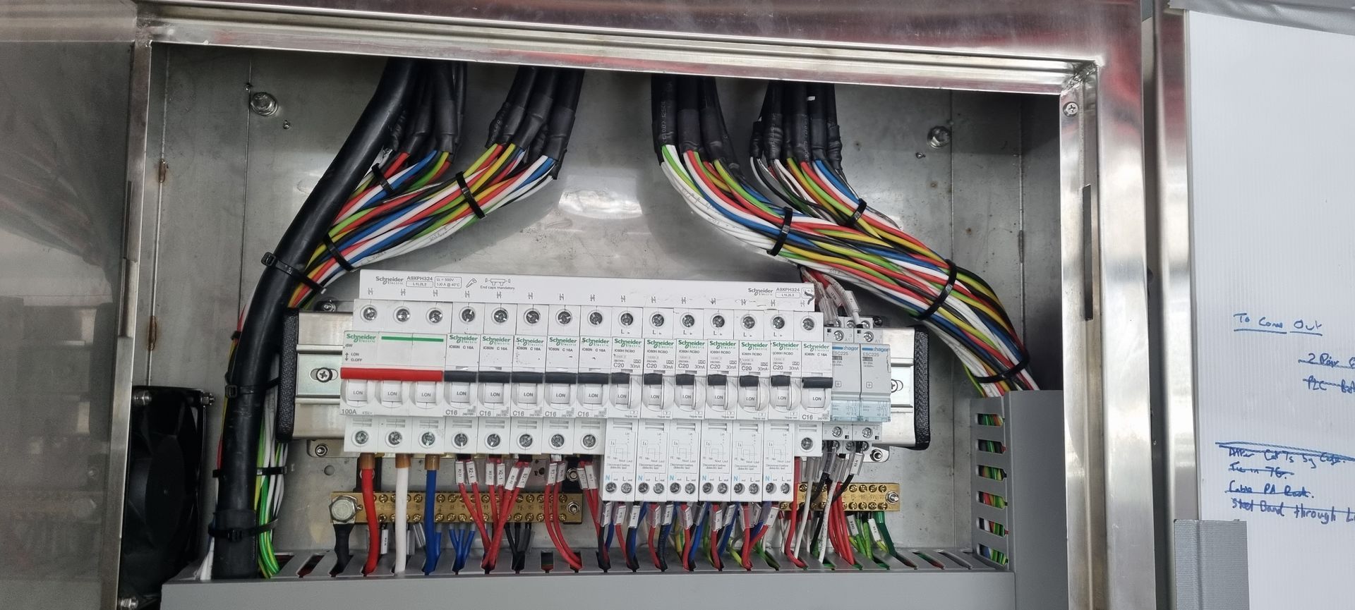 A box with a bunch of wires coming out of it