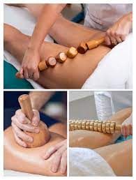 Herramientas de masaje de maderoterapia para piernas. Herramientas de madera para masaje de tejido profundo.