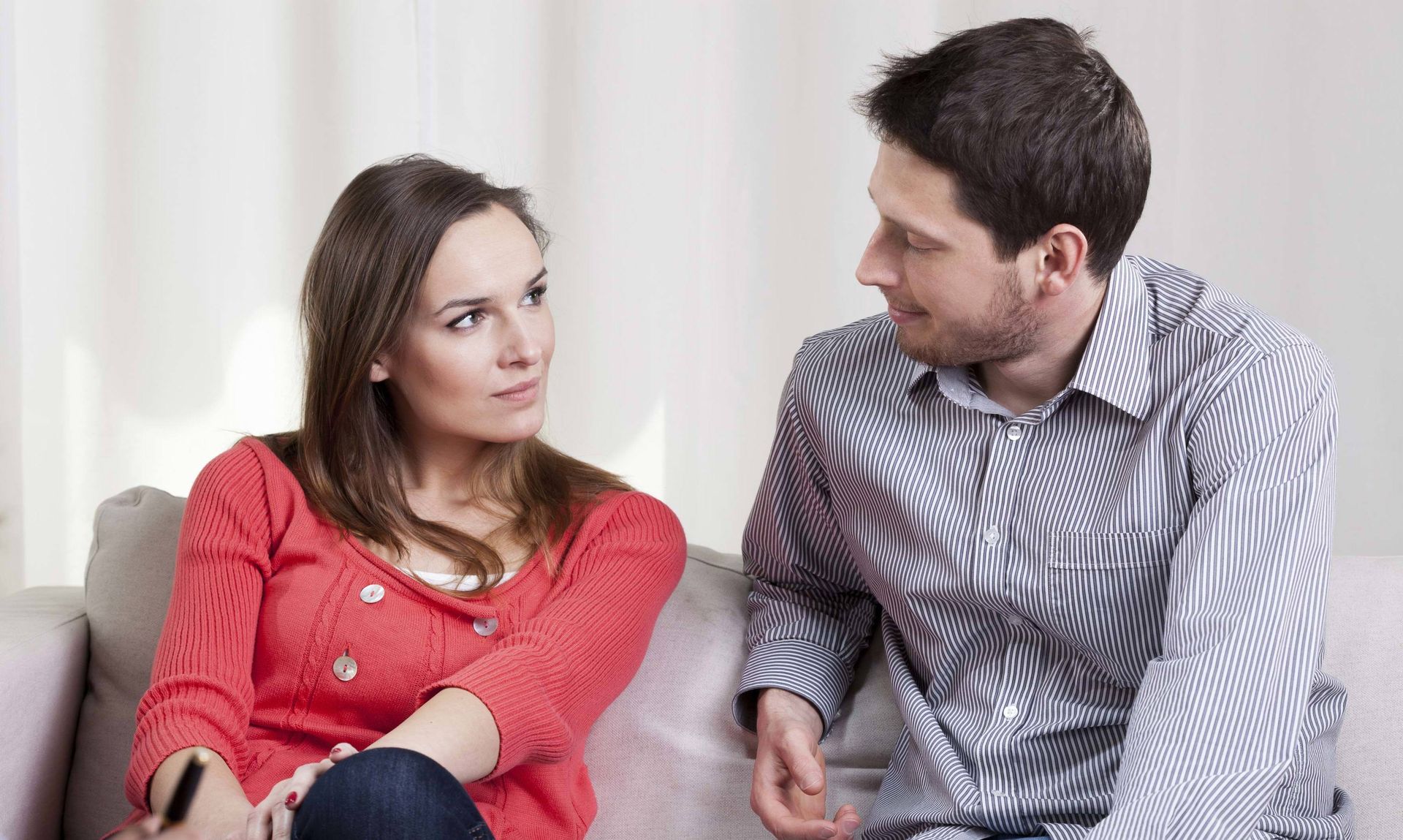 Woman receiving counselling and support