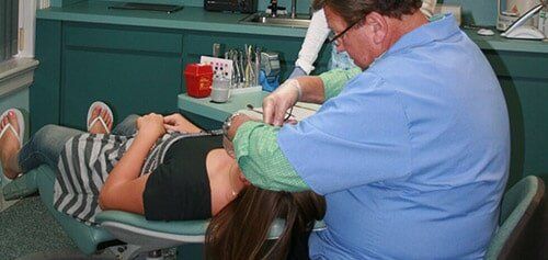 Dr. Howard and patient — Braces orthodontics in Flemington, NJ