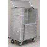 carrello portasacchi non forato nervato anodizzato