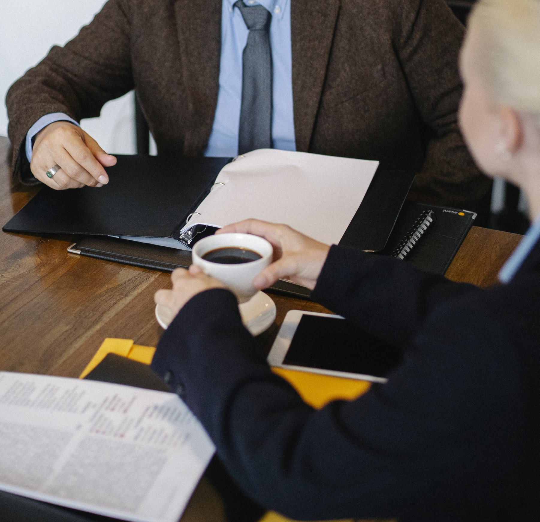 Estate Planning Attorney Meeting With Client