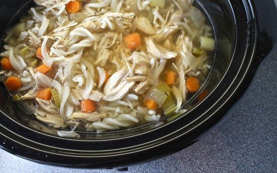 Gluten-Free Chicken Noodle Soup Slow Cooker Recipe