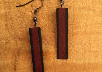 Earrings bubinga ebony - Doylestown, PA - Hoehne Clark Fine Furniture & Design