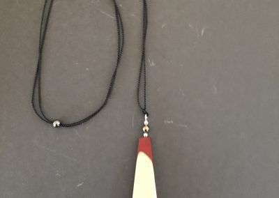 Figured maple bloodwood long triangle - Doylestown, PA - Hoehne Clark Fine Furniture & Design