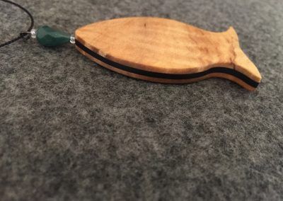 Fish necklace side view - Doylestown, PA - Hoehne Clark Fine Furniture & Design