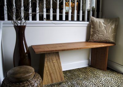 Geo bench - Doylestown, PA - Hoehne Clark Fine Furniture & Design