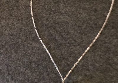Necklace aquamarine sterling silver chain - Doylestown, PA - Hoehne Clark Fine Furniture & Design
