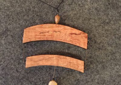 Necklace maple ebony peach moonstone - Doylestown, PA - Hoehne Clark Fine Furniture & Design
