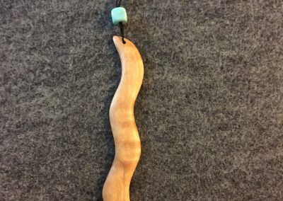 Necklace maple serpentine square green bead - Doylestown, PA - Hoehne Clark Fine Furniture & Design