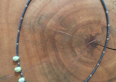 Sage green pearl necklace - Doylestown, PA - Hoehne Clark Fine Furniture & Design