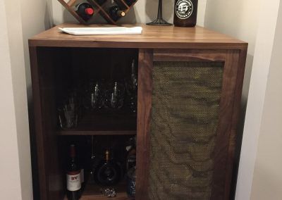 Wine bar doors open to right - Doylestown, PA - Hoehne Clark Fine Furniture & Design
