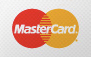 Mastercard logo: overlapping red and yellow circles with the word