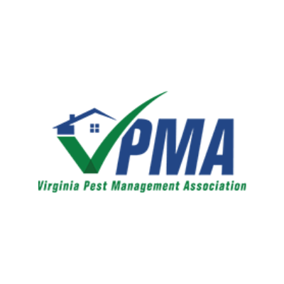 Logo for the Virginia Pest Management Association. Includes a green checkmark .