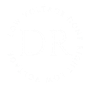 White logo with "DR" inside a circle of text that's difficult to read.
