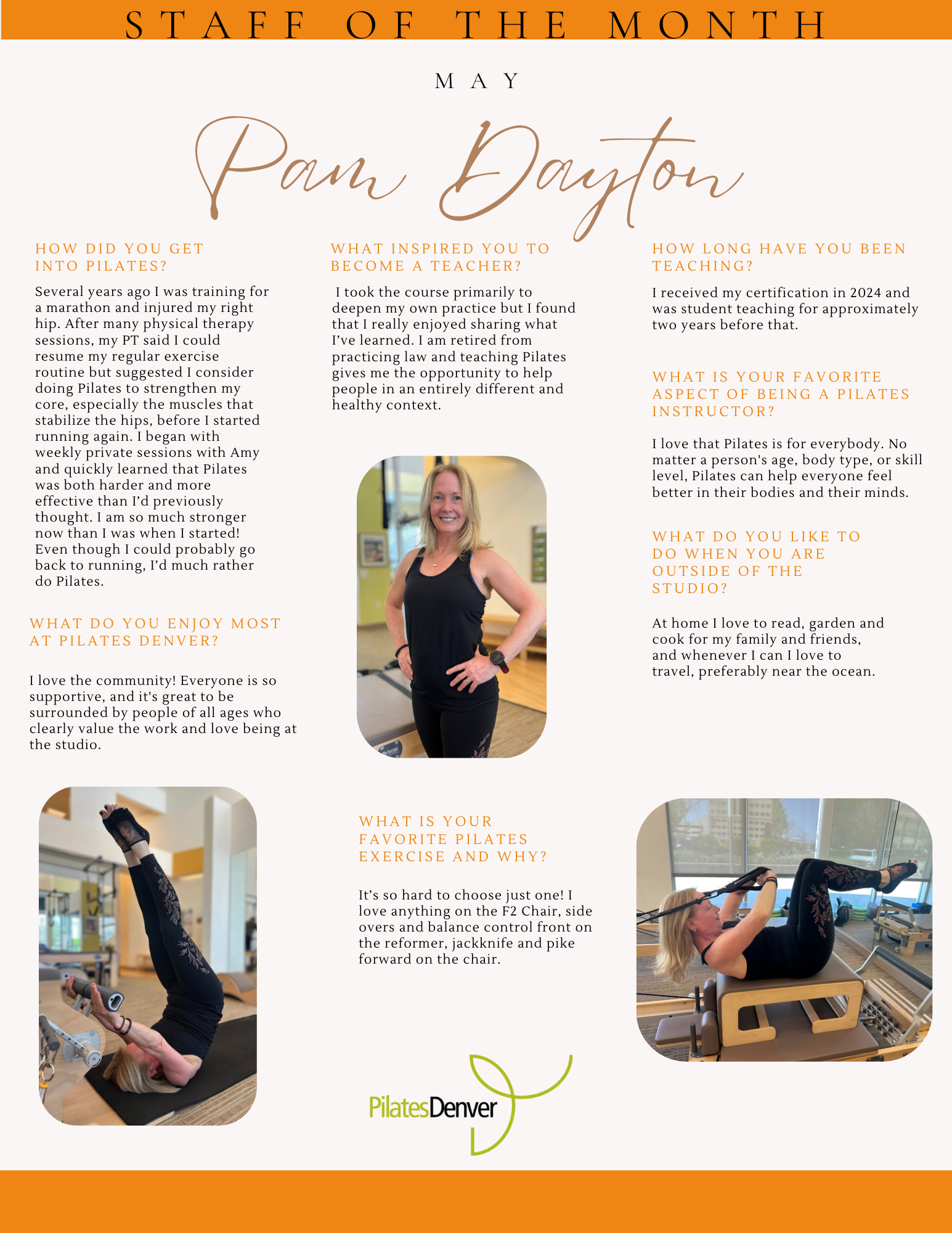 staff of the month profile 