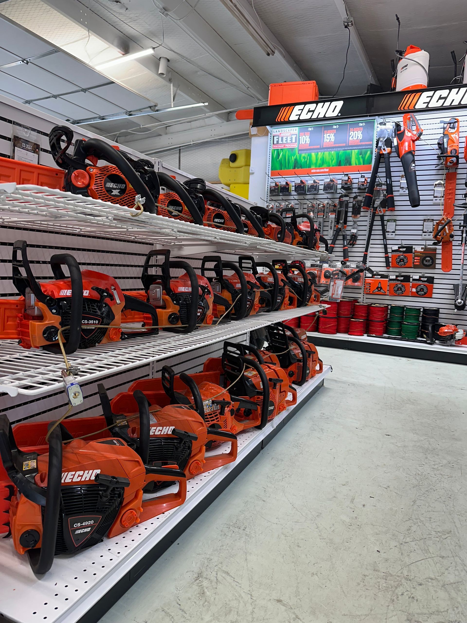 Echo chainsaws and other equipment