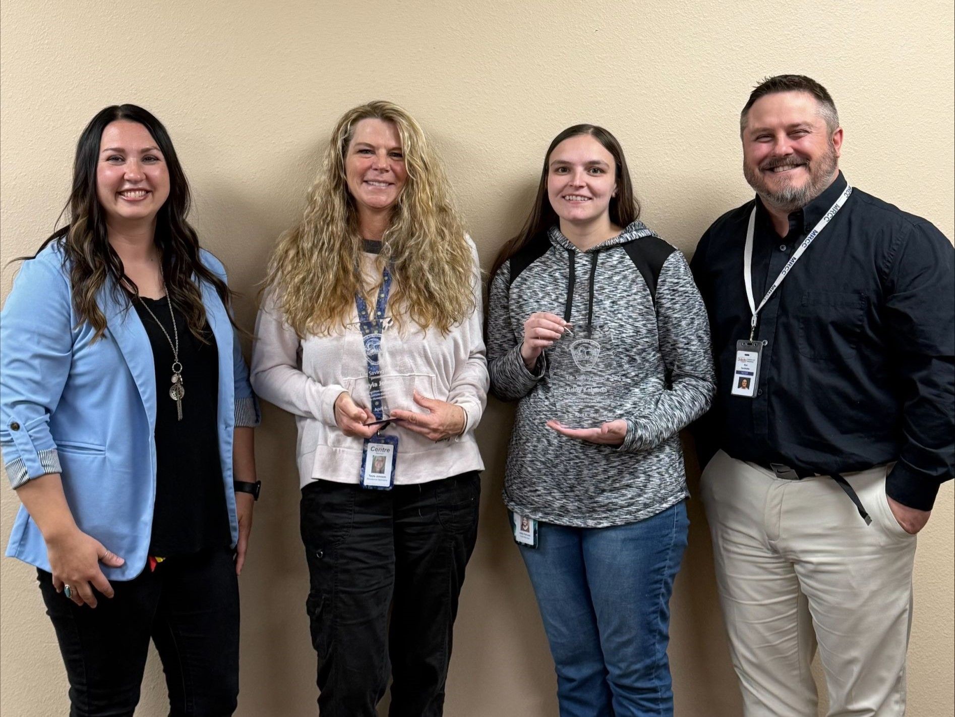 Employees in Mandan and Fargo Receive ND DOCR Life Saving Awards