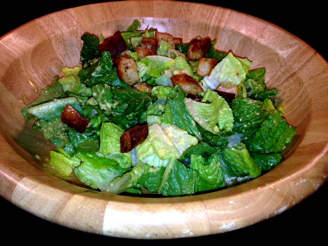 Caesar Salad with Roasted Garlic