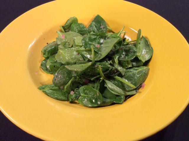 Spinach Salad with Honey Brown Butter Dressing