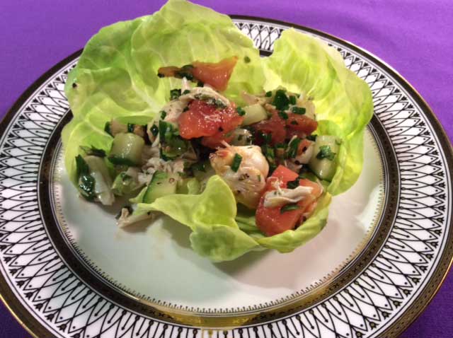 Crab Salad Lettuce Cups