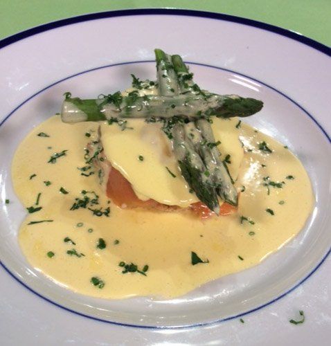 Eggs Benedict with Smoked Salmon and Asparagus