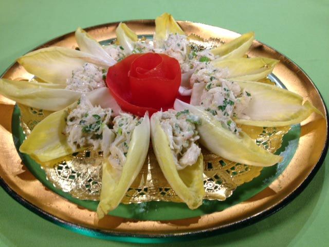 Crab Salad in Belgian Endive