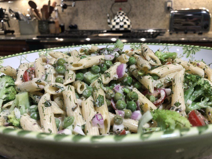 Fresh Vegetable and Herb Pasta Salad