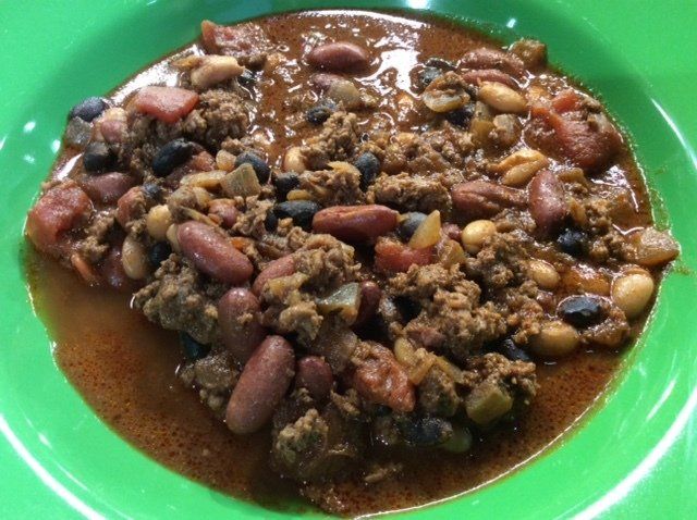 Bison Chili with Three Beans