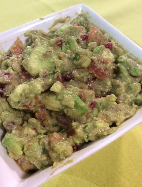 Guacamole with Pomegranate Seeds