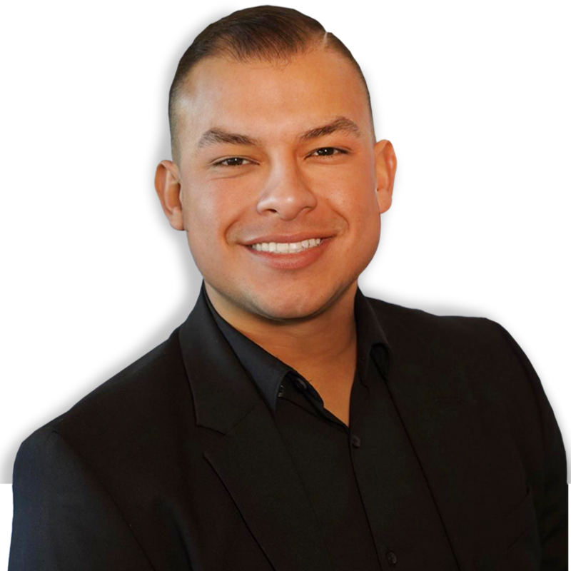 The logo for the hispanic chamber of commerce is a bald eagle flying over an american flag.