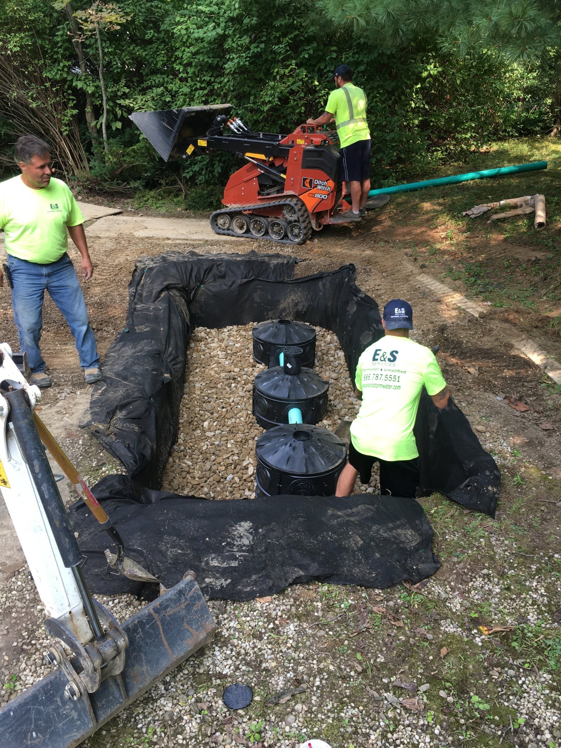 Dry Well Installation Cleveland Ohio E&S Services