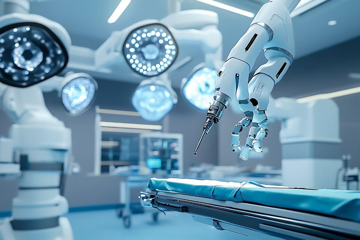 Cirurgia robotica para alinhar as pernas