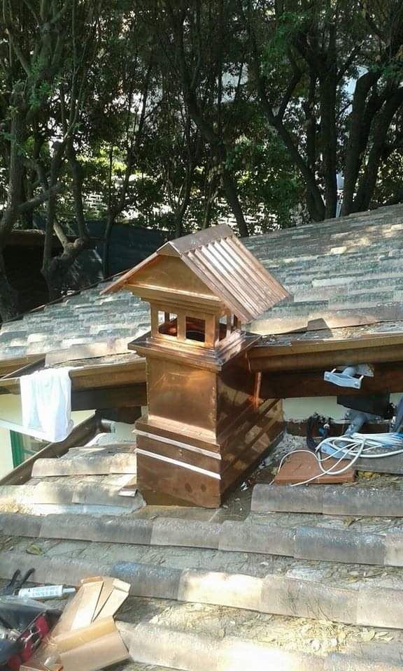 Tetto realizzato con lamniere