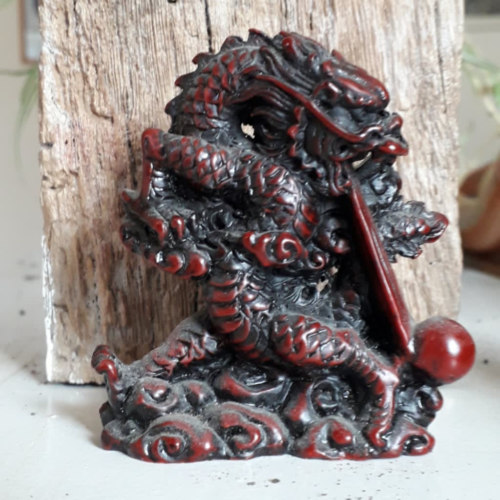 The Balanced Path At The Tai Chi Studio wooden dragon statue