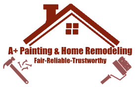 A logo for a painting and home remodeling company