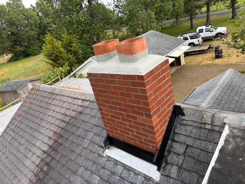 After chimney repair in Hillsboro, OR