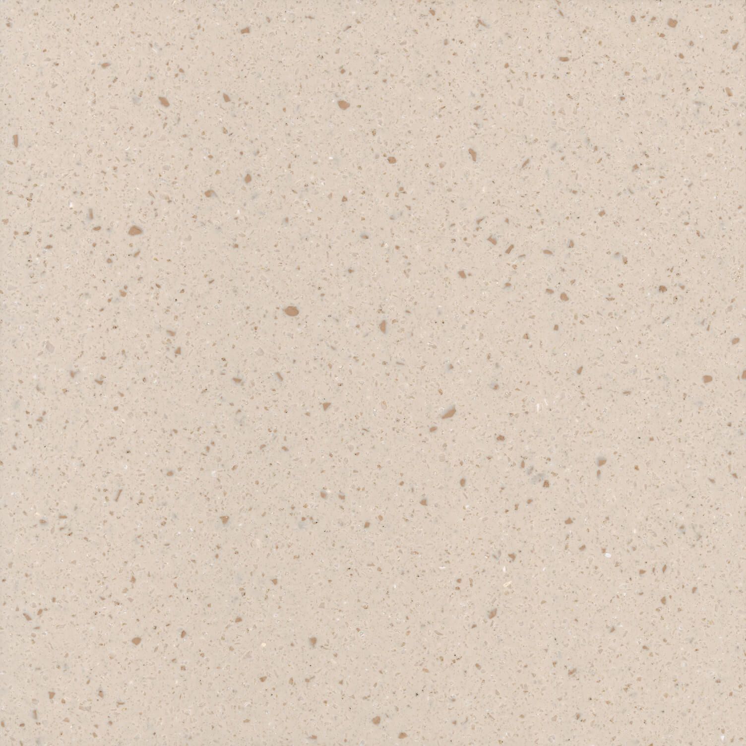 Light beige quartz countertop with speckled pattern.