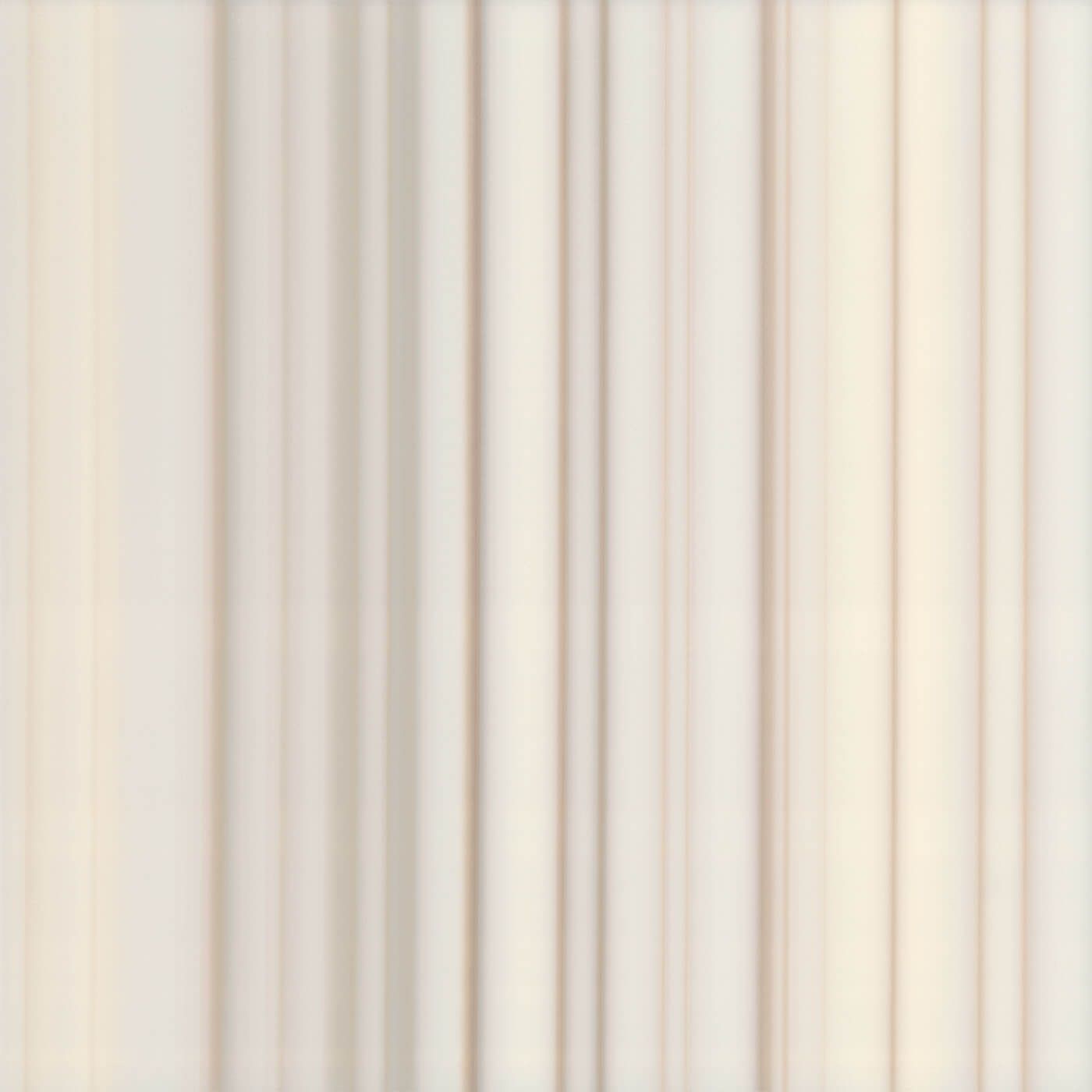 Cream-colored curtains hanging vertically, with subtle shades of beige and gray.