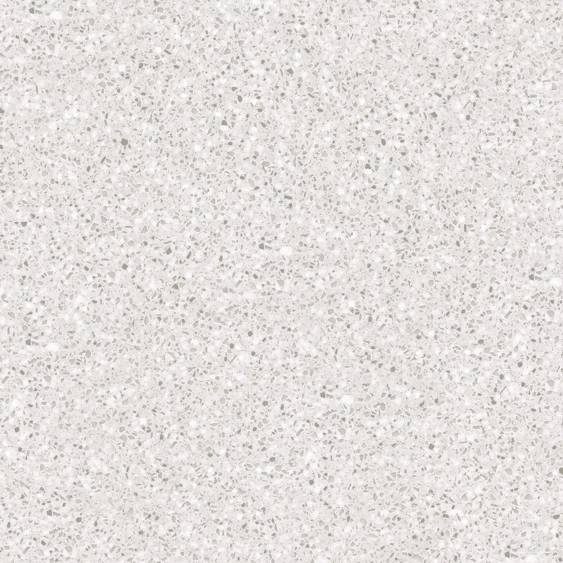 White speckled terrazzo surface.